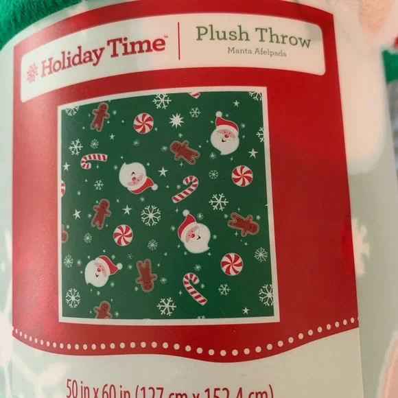 New Christmas Throw , 50” by 60” - Picture 2 of 3